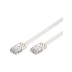 Goobay RJ45 CAT 5e Flat U/UTP CCA 5m White - High-Speed Networking Cable for Optimal Performance